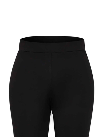 Teen Solid Black Flared Bell Bottom