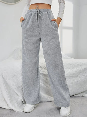 Teen Solid H.Grey Drawstring Jogger Pant