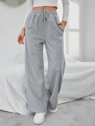 Teen Solid H.Grey Drawstring Jogger Pant